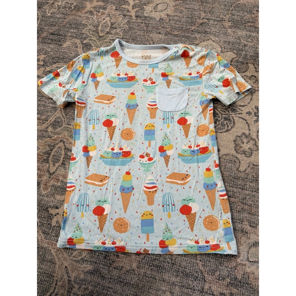 Play Little Sleepies Bamboo Ice Cream Dessert Short Sleeve Top